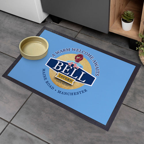 Manchester Blue Colin Bell  - Football Legends - Door Mat -60cm X 40cm