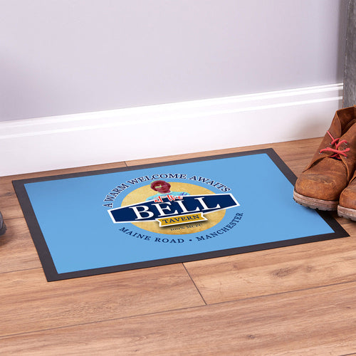 Manchester Blue Colin Bell  - Football Legends - Door Mat -60cm X 40cm