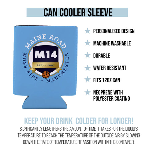 Manchester Blue Maine Road - Football Legends - Can Cooler