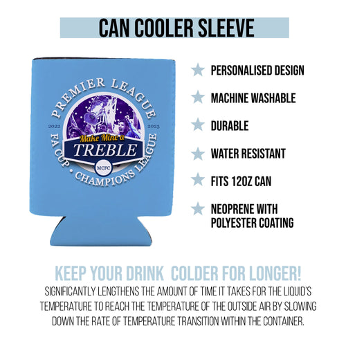Manchester Blue Treble - Football Legends - Can Cooler
