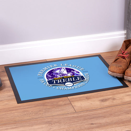 Manchester Blue Treble  - Football Legends - Door Mat -60cm X 40cm