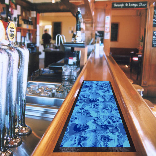 Manchester Blue Montage - Bar Runner