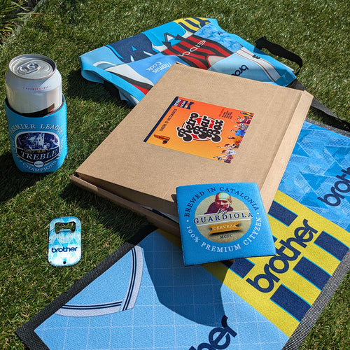Manchester Blue Football BBQ Box Bundle | Retro Man-Cave Set