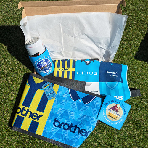 Manchester Blue Football BBQ Box Bundle | Retro Man-Cave Set