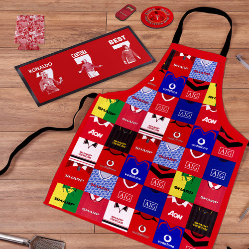 Manchester Red Football BBQ Box Bundle | Retro Man-Cave Set