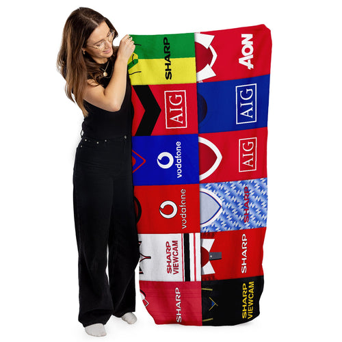 Manchester Red - Kit Montage - Beach Towel - 150cm x 75cm