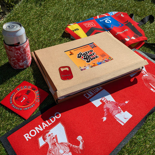 Manchester Red Football BBQ Box Bundle | Retro Man-Cave Set