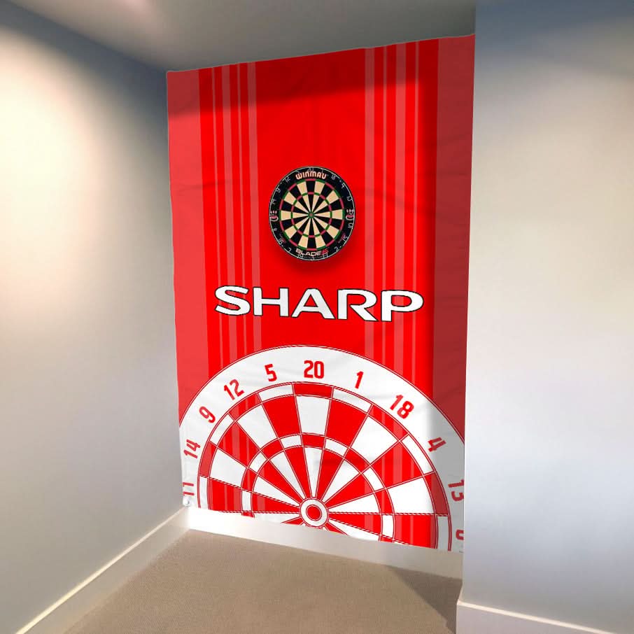 Manchester Red - 1999 Home - Personalised Darts Wall Banner - Two Sizes [COLLECTIVE]