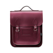 Handmade Leather City Backpack - Marsala Red
