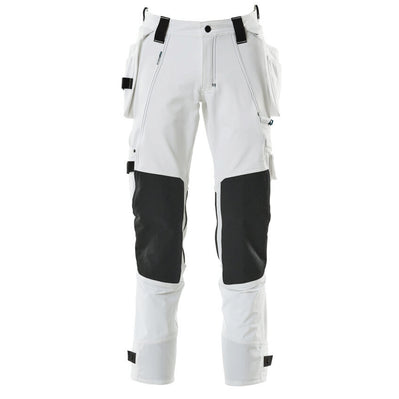 Mascot Advanced 17031 Water-Repellent Stretch Holster Pocket Work Trouser White