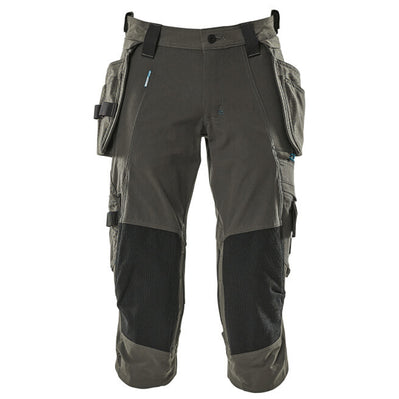 Mascot Advanced 17049 Water-Repellent Knee Pad Holster Pocket Stretch Pirate Trousers Grey
