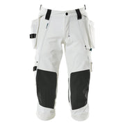 Mascot Advanced 17049 Water-Repellent Knee Pad Holster Pocket Stretch Pirate Trousers White