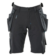 Mascot Advanced 17149 Water-Repellent Stretch Work Shorts Navy Blue