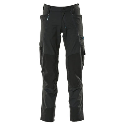 Mascot Advanced 17179 Ultimate Stretch Kneepad Work Trousers Black 31" Waist, 35" Leg