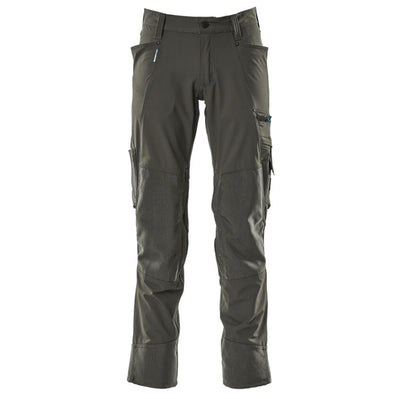 Mascot Advanced 17179 Ultimate Stretch Kneepad Work Trousers Dark Anthracite, 27" Waist 30" Leg