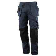 Mascot Lindos 07379 Kneepad Holster Pocket Work Trousers Navy Blue, 40" Waist, 35" Leg