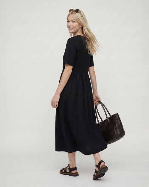 Matilda Black Midi Dress