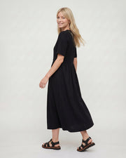 Matilda Black Midi Dress