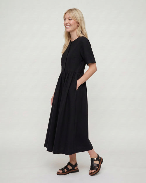 Matilda Black Midi Dress