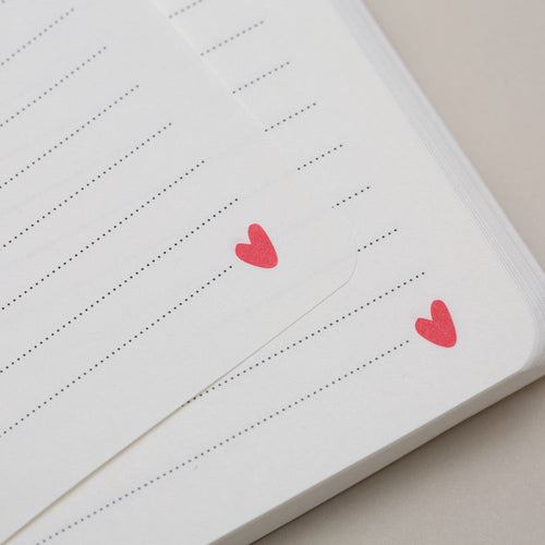 Matilda Moo | A5 Ruled Notebook | Hearts | Blue