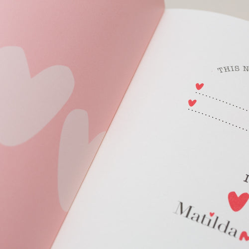 Matilda Moo | A5 Ruled Notebook | Striped | Pink
