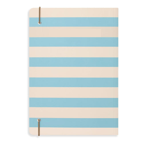 Matilda Moo | A5 Ruled Notebook | Striped | Blue
