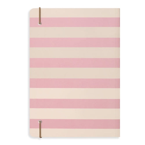 Matilda Moo | A5 Ruled Notebook | Striped | Pink