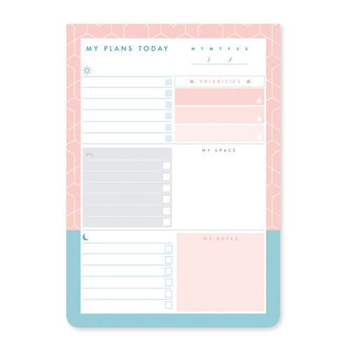 Matilda Myres | A5 Ruled Notebook with Rose Gold Foil | Pink