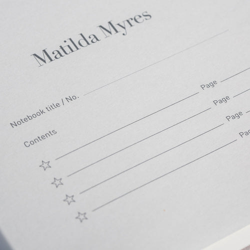 Matilda Myres | A5 Ruled Notebook | Floral | Red