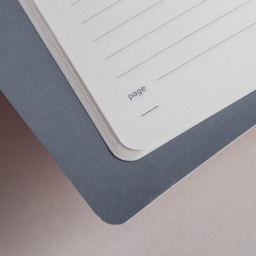 Matilda Myres | A5 Ruled Notebook with Rose Gold Foil | Teal