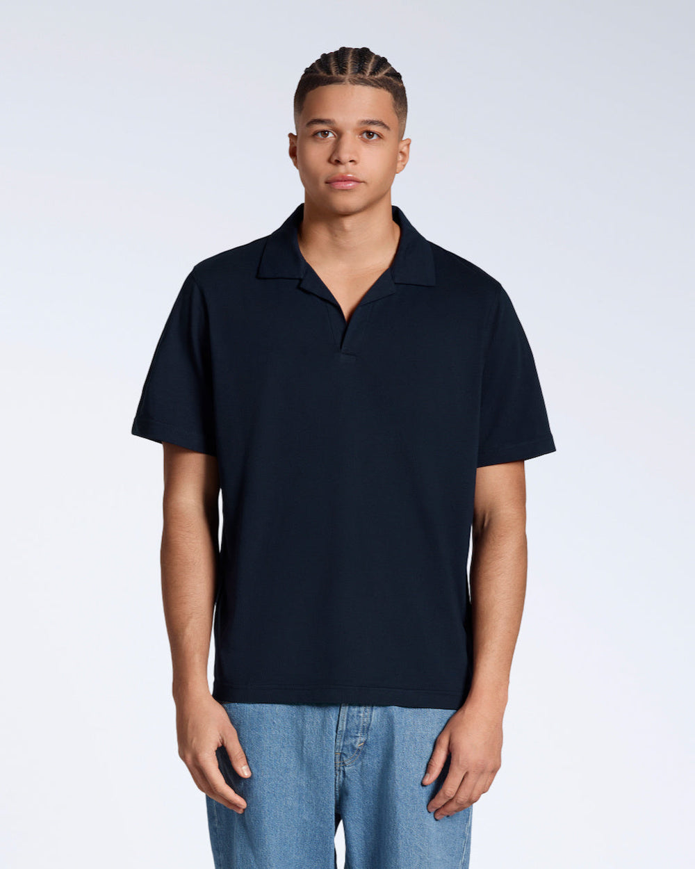 Open Neck Polo