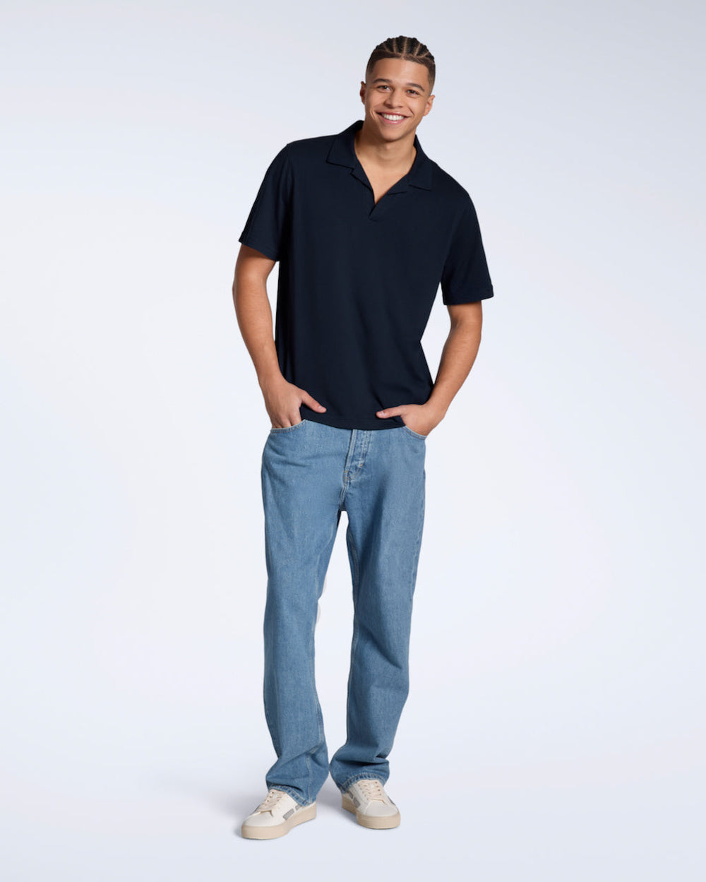 Open Neck Polo