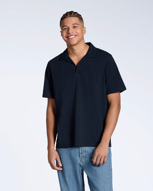 Open Neck Polo