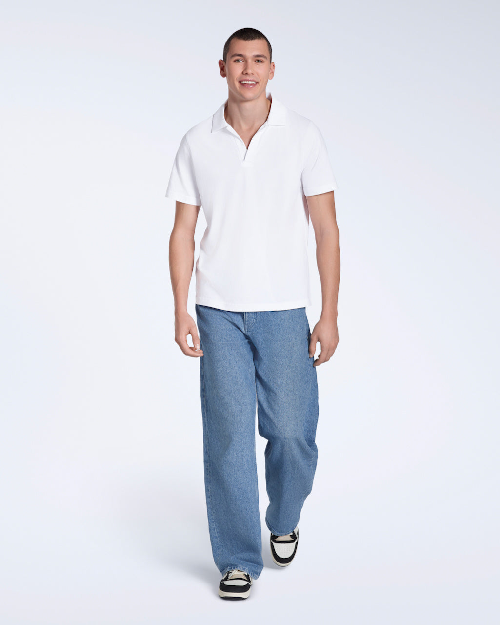 Open Neck Polo