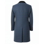 Men's 3/4 Long Overcoat Jacket Herringbone Tweed Coat Peaky Blinders
