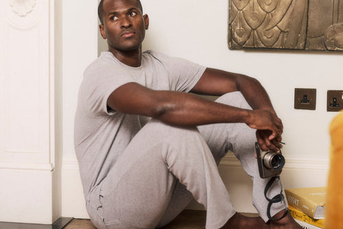 Men's Grey Marl Cotton Modal Bottoms