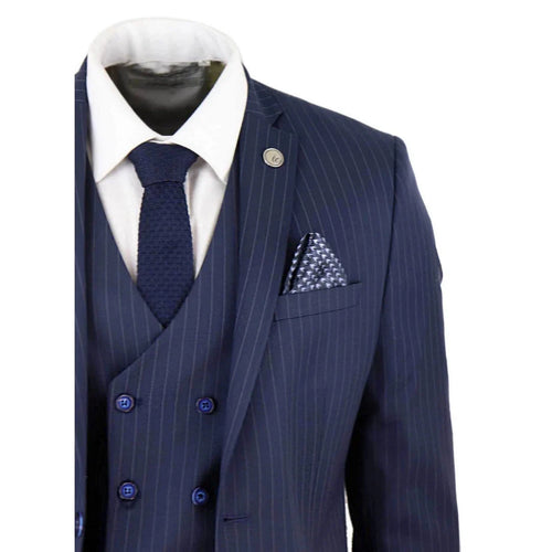 STZ41 - Men's 3 Piece Suit Gatsby 1920s Gangster Pinstripe
