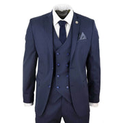 STZ41 - Men's 3 Piece Suit Gatsby 1920s Gangster Pinstripe