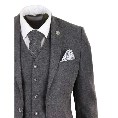 STZ23 - Men's Wool Tweed Suit 3 Piece Authentic 1920s Classic