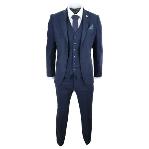 STZ21 - Men's Wool Tweed Suit 3 Piece Authentic 1920s Classic