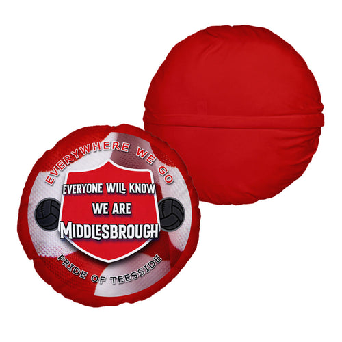 Middlesbrough Everywhere - Football Legends - Circle Cushion 14"
