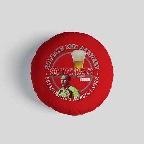 Middlesbrough Schwarzer - Football Legends - Circle Cushion 14"