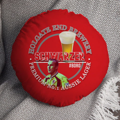 Middlesbrough Schwarzer - Football Legends - Circle Cushion 14"