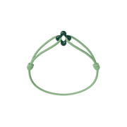 Mini Green Clover Cord Bracelet