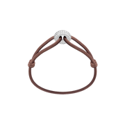 Silver Soho Pavé Cord Bracelet