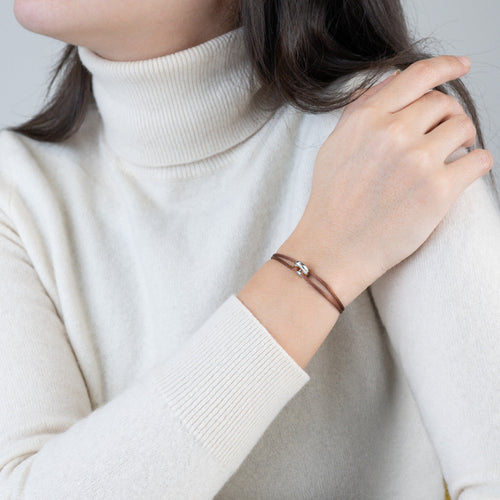 Mini Silver Soho Cord Bracelet