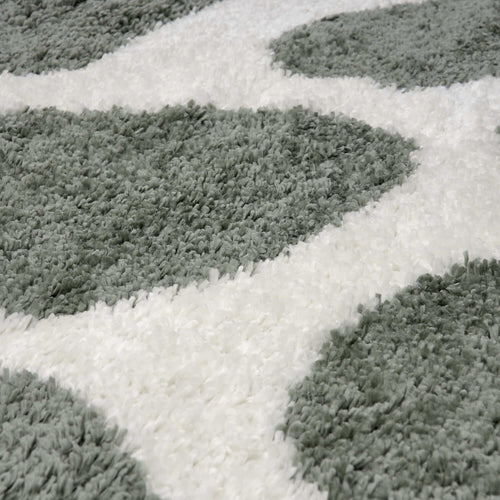 Moodi Shaggy Green Erosan Rug