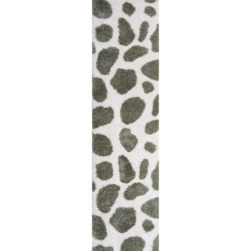 Moodi Shaggy Green Erosan Rug