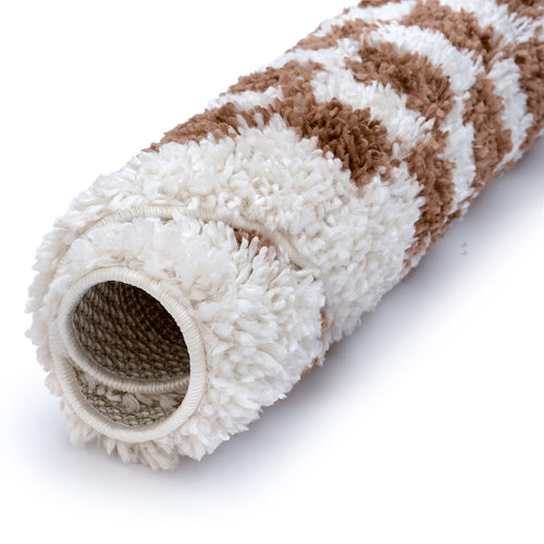 Moodi Shaggy Terra Pixelate Rug