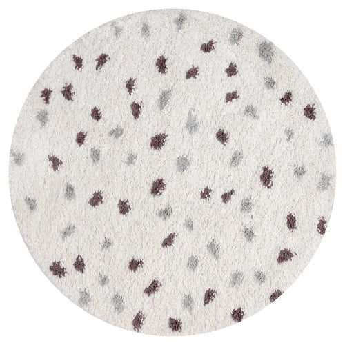 Moodi Shaggy Grey/Purple Plumetis Rug